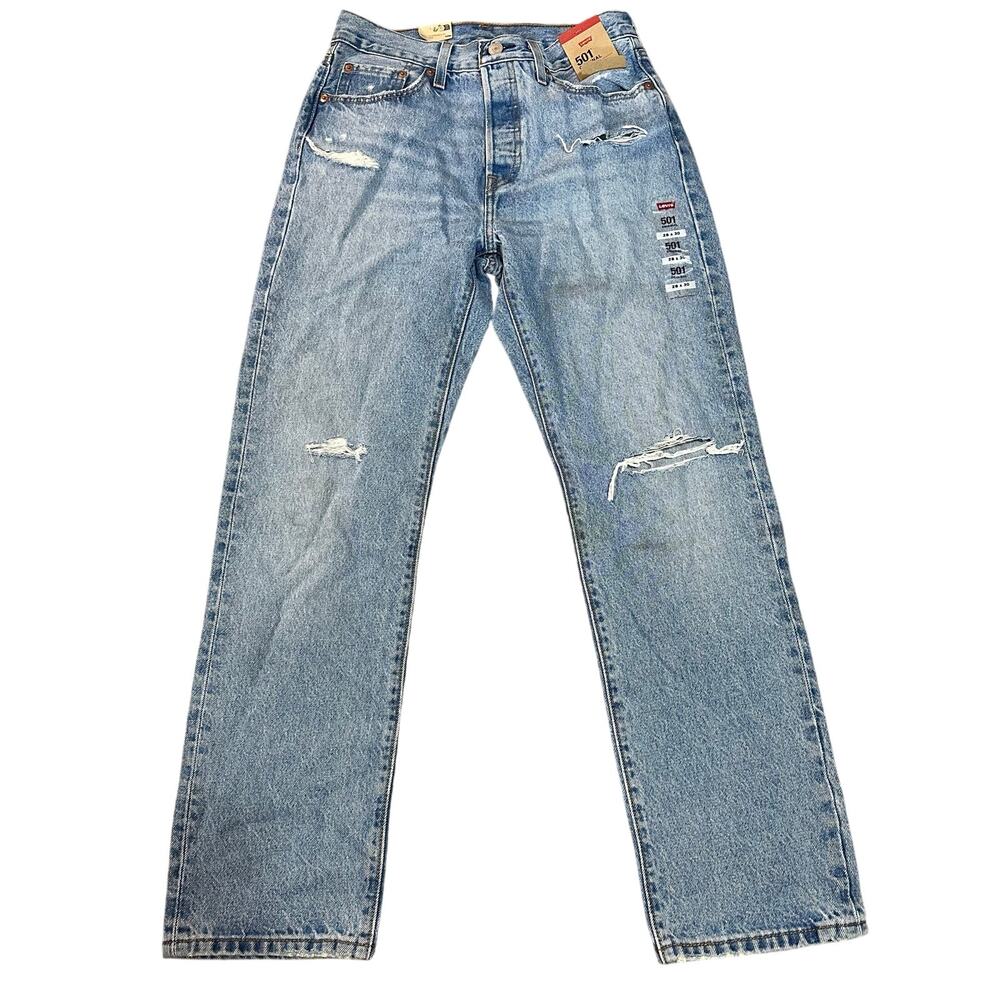 LEVI'S Women's 501 Original Fit Jeans Size 28X30 In Lane Change - Picture 4 of 16